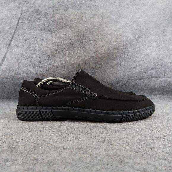 Robert Wayne Shoes Mens 9.5 Loafer Slip On Moc Comfort Casual Walking Work Black main image 8